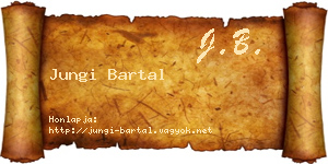 Jungi Bartal névjegykártya
